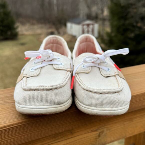 Sperry size 9 Shore Sider Canvas Casual Boat Shoes Slip On Loafers - Picture 5 of 11
